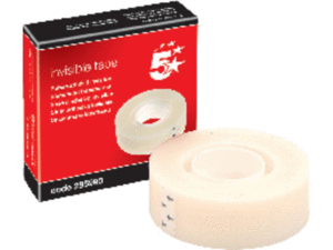 Cinta Adhesiva Invisible 19X33 5 Estrellas 295993