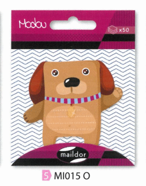 Bloc Notas Adhesivo Maildor Modou 50 Hojas Perrito Mi0150