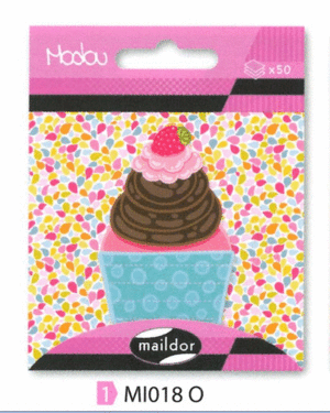 Bloc Notas Adhesivo Maildor Modou 50 Hojas Cupcake Mi0180