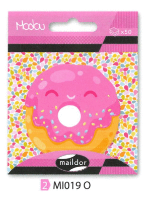 Bloc Notas Adhesivo Maildor Modou 50 Hojas Donut Mi0190