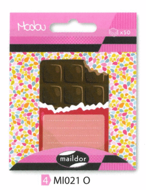 Bloc Notas Adhesivo Maildor Modou 50 Hojas Chocolate Mi0210