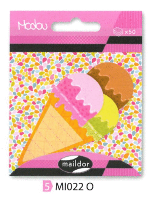 Bloc Notas Adhesivo Maildor Modou 50 Hojas Helado Mi0220