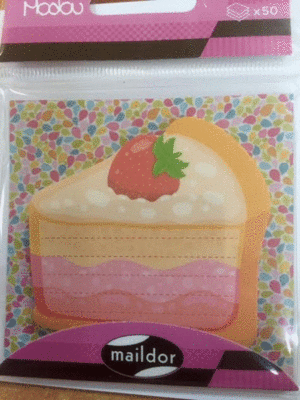 Bloc Notas Adhesivo Maildor Modou 50 Hojas Tarta Fresa Mi0230