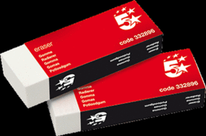 Goma de Borrar 5 Estrellas 59200 Plastica Ref 332896