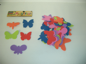 Figuras Goma Eva 2 mm Mariposas F6141-099