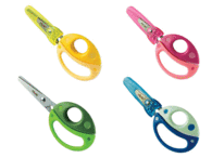 Tijeras Milan Escolares Mariquita Ladybird con Funda