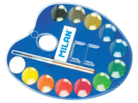 Paleta Acaurelas Milan 12 Pastillas 25Mm