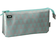 Portatodo Milan 5 Compartimentos Silver Verde 081133Sgr