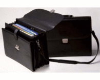 Maletin Piel Sintetica Ambassador Acordeon Negro 35330059