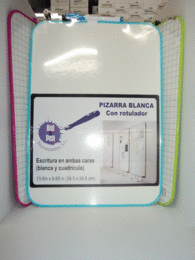 Pizarra Blanca Leber 34,5X24,5Cm C/Rotul Doble Cara 10307