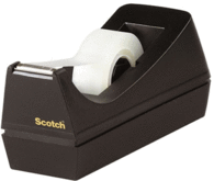 Portarrollos Cinta Adhesiva Scotch 3M Negro