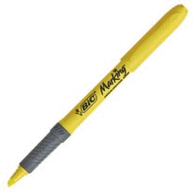 Rotulador Fluor Bic Highlighter Grip Amarillo 811935