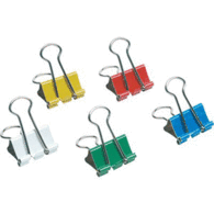 Caja 12 Pinzas Clip Colores 5 Estrellas 41 mm