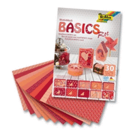 Bloc 30 Hojas Motifblock Basics Red Rojo Scrapbooking 24X34Cm Folia