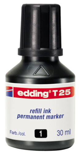 Tinta Botella Edding T25 30Ml Negro