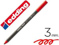 Rotulador Edding 1300 Punta Gruesa 3 mm Rojo Ref 722285