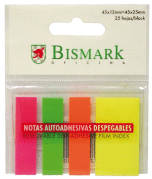 Banderitas Poessa 921051 25Hojas Fluor