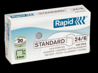 Grapas 24/6 Rapid 1000 Unidades Galvanizadas