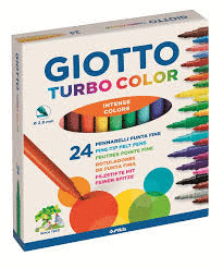Rotuladores Giotto Caja 24 Unidades Turbocolor