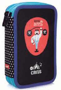 Plumier Milan Dos Pisos Circus Ii Azul Rufus