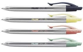 Boligrafo Milan P1 Silver Azul 1765779120