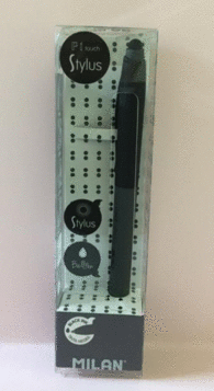 Boligrafo Milan Negro P1 Touch Stylus