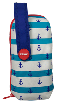 Estuche Milan Handly Multipencilcase Redondo Anchor Club Azul 08872Acb