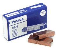 Grapas Petrus 22/6 Cobre