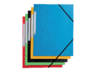 Carpeta Gomas A4 3 Solapas Azul 094534