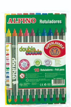 Rotuladores Alpino Doble C/10