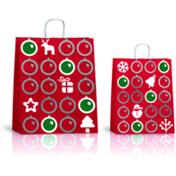 Bolsa Regalo Navidad Pequeña Bolas