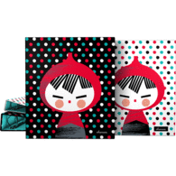 Carpeta 4A Charuca Dots 40 mm Fondo Negro