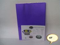 Portafundas 40 Fundas Multiplast Transparente Colores