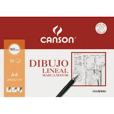 Sobre Minipack Papel Din A4 160 Grs. Canson Dibujo Lineal Marca Mayor