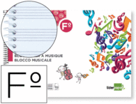 Bloc Musica Folio Apaisado Liderpapel 20 Hojas 100Grs 315X215 mm