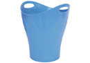 Papelera Plastico Oval Azul Cielo
