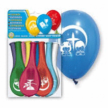 Set 10 Globos Comunion 7059