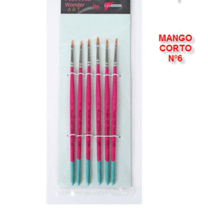 Pincel Pryse 61020 Nº 0 Mango Cuadrado Corto Lengua Gato Sintetico