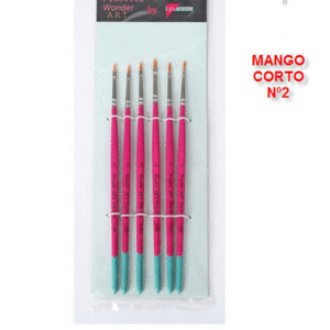 Pincel Pryse 61020 Nº 2 Mango Cuadrado Lengua Gato Sintetico 6102002