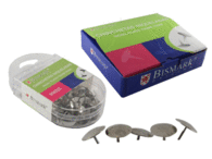Chinchetas Bismark Niquel Caja de 50 u Poessa 300631