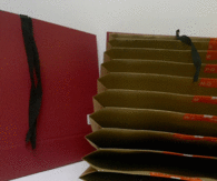 Carpeta Clasificadora de Fuelle Alfanumerica Folio Granate