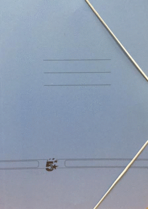 Carpeta Gomas Folio Azul 5 Estrellas 949619 sin Solapas