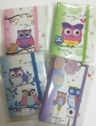 Cuaderno Notas Sort 12º Buhos con Goma 1970