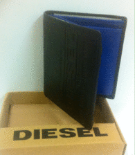 Billetero Hombre Diesel 58676 Piel Negro Interior Azul