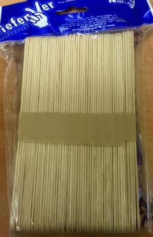 Palillos Polo Bolsa 100 u Natural 150X17X1,7 mm 0700102