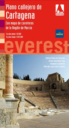 Plano Callejero de Cartagena con Mapa de Carreteras de la Region de Murcia