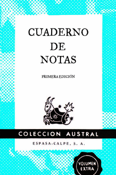 Cuaderno Notas Azul Austral 9X14