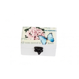 Joyero Madera Butterfly Mariposa 4675